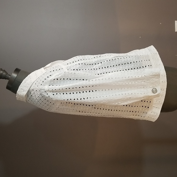 Allison Daley white eyelet jacket womens size 10  - 100% cotton - Picture 5 of 12